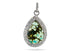Pave Diamond Turquoise Drop Pendant, (DTR-2050)